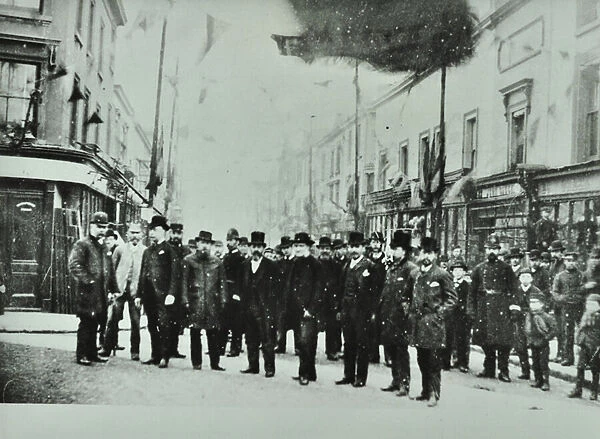 Hare Street: opening of Woolwich ferry, 1889 (b  /  w photo)