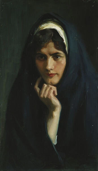 The Head of a Girl, 1904 (oil on canvas)
