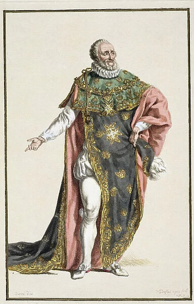 Henri IV (1553-1610) King of France, from Receuil des Estampes