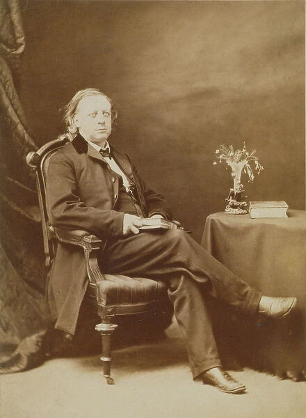 Henry Ward Beecher (1813-87) c. 1870 (b  /  w photo)