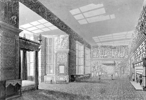 The High Great Chamber, Hardwick Hall (engraving)