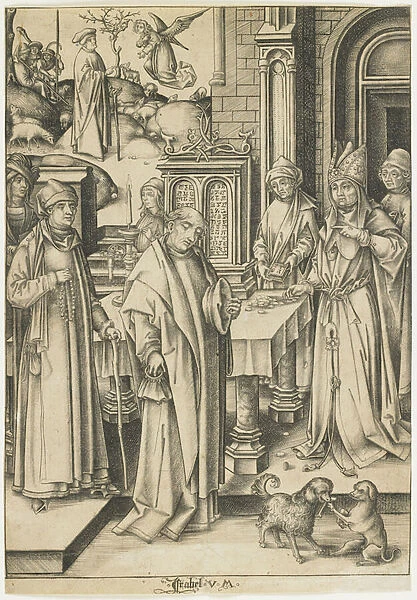High Priest Refusing Joachims Offering, c. 1490-1500