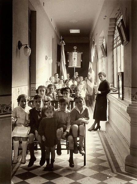 House of the Italians in San Francisco de Cordoba, Argentina. Children attending classes