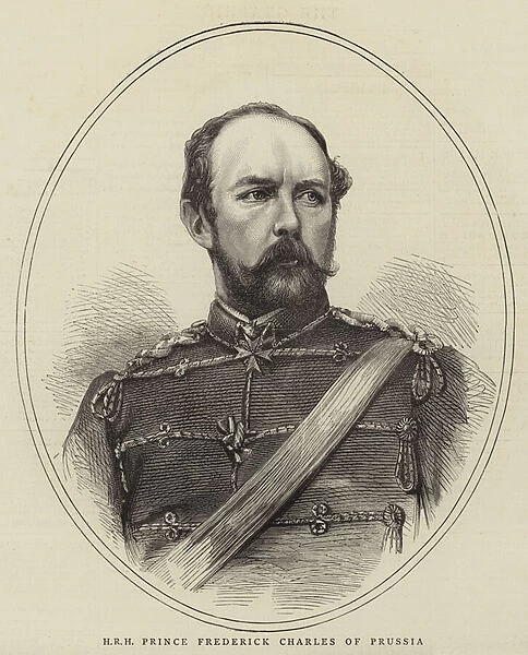 HRH Prince Frederick Charles of Prussia (engraving)