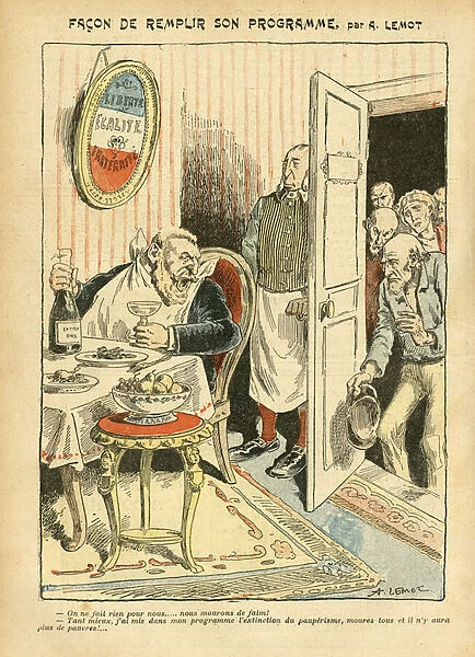 Illustration of Achille Lemot (1846-1909) in Le Pelerin