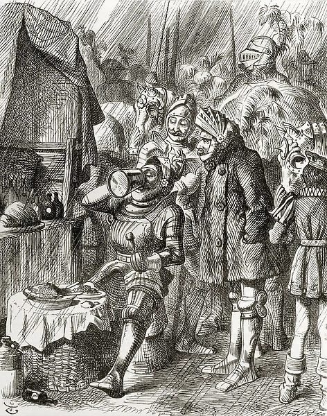 Illustration after J. Tenniel for the poem The Cynotaph, from The