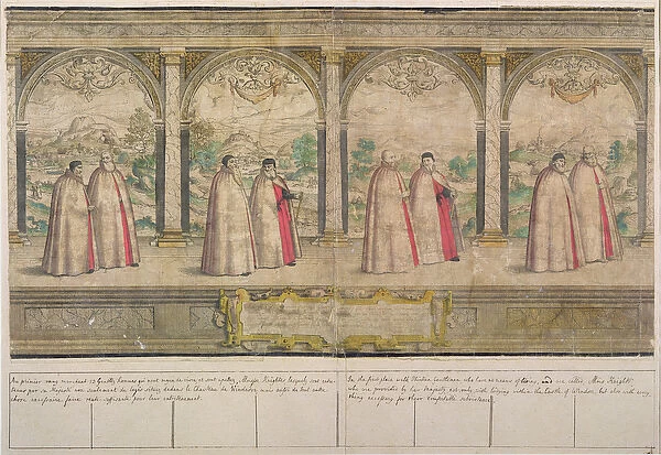 Imaginary Composite Procession of the Order of the Garter at Windsor, engraved by