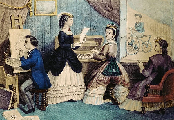 The Improving Arts, 1867 (colour litho)