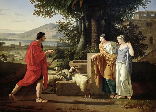 Jacob with the Daughters of Laban, 1787 (oil on canvas)