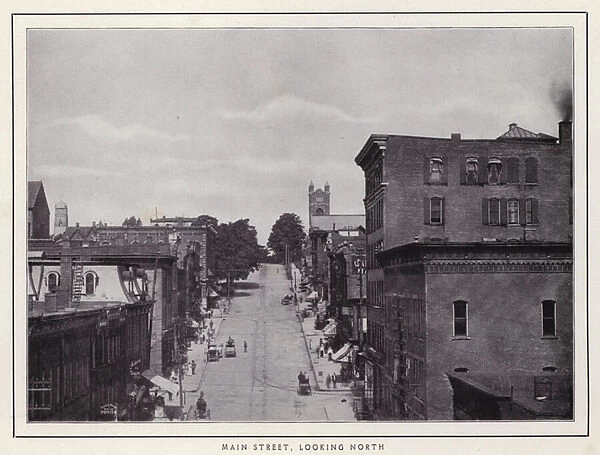 Jamestown, NY: Main Street, looking North (b  /  w photo)