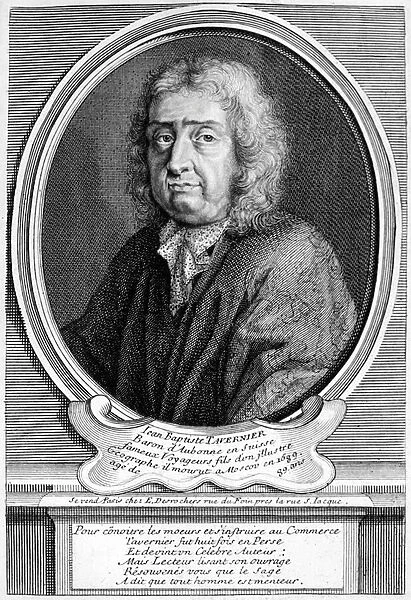 Jean-Baptiste Tavernier, French gem merchant and traveller (engraving)