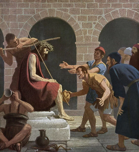 Jesus mocked after being crowned with the Crown of Thorns #22592624