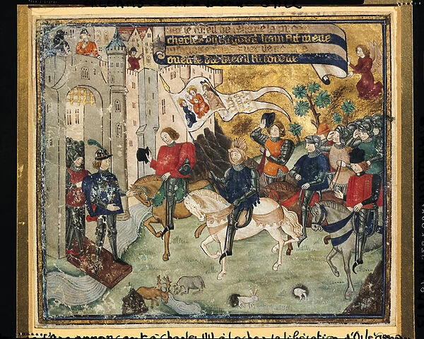 Joan of Arc (1412-31) Announcing the Liberation of Orleans to Charles VII (1403-61