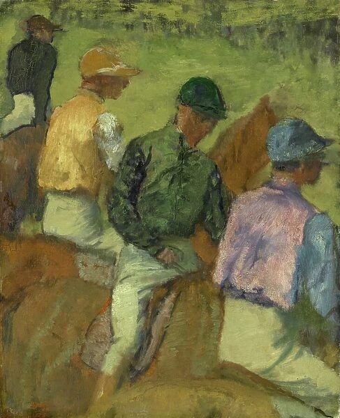 Four Jockeys, 1889 (oil on board)