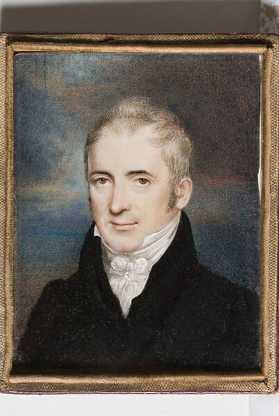 John Jacob Holtzapffel, c. 1805 (w  /  c on ivory)