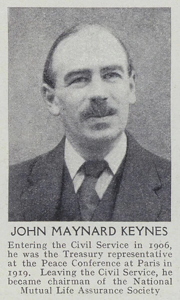 John Maynard Keynes (b  /  w photo)