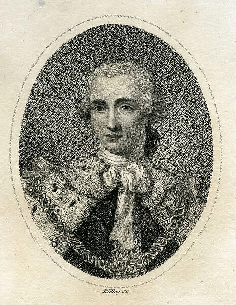 John Stuart, 3rd Earl of Bute, engraved by William Ridley, 1895 (engraving)