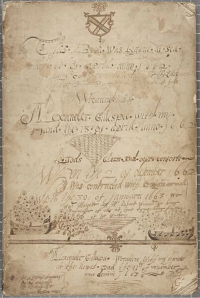 Journal of Alexander Gillespie, 1662-85 (pen & ink on paper)