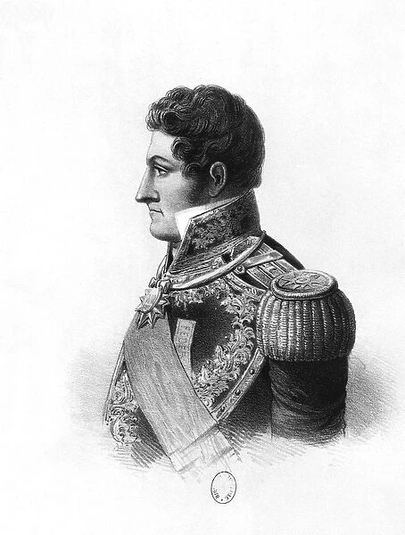 Juan Manuel de Rosas (1793-1877) (engraving) (b  /  w photo)