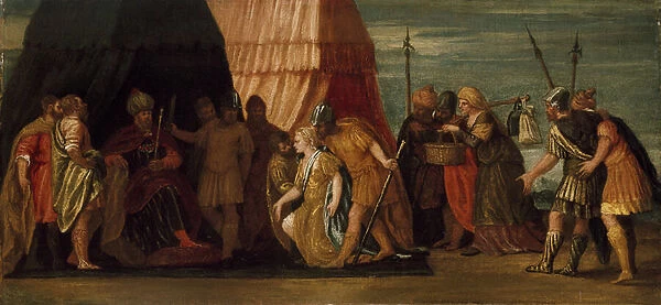 Judith received by Holofernes (oil on canvas)