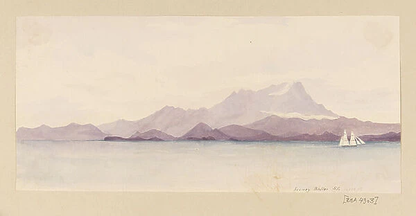 Keeney Balloo S.E from West Indies, North American and Borneo scrapbook, 1845 (Watercolour)