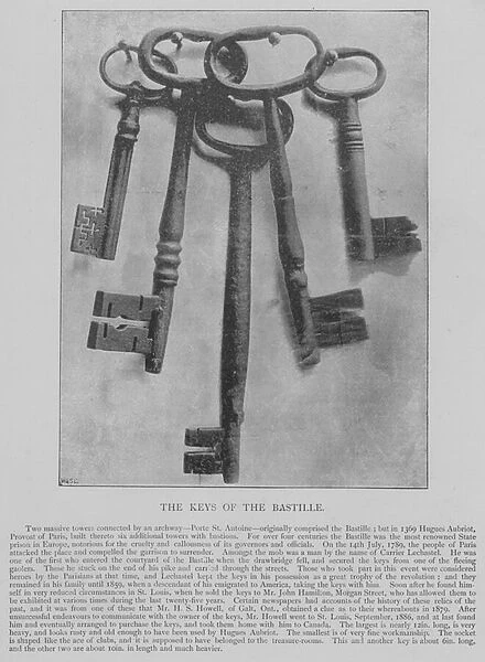 The Keys of the Bastille (engraving)