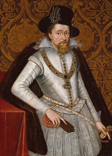 King James VI and I, c.1605 (oil on panel)