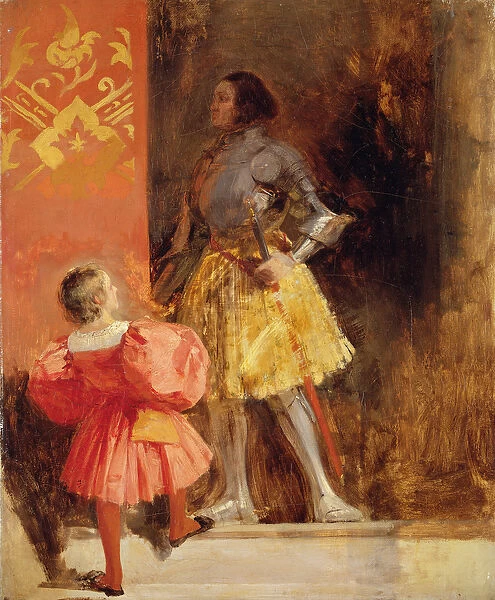 A Knight and Page, c. 1826 (oil on canvas)