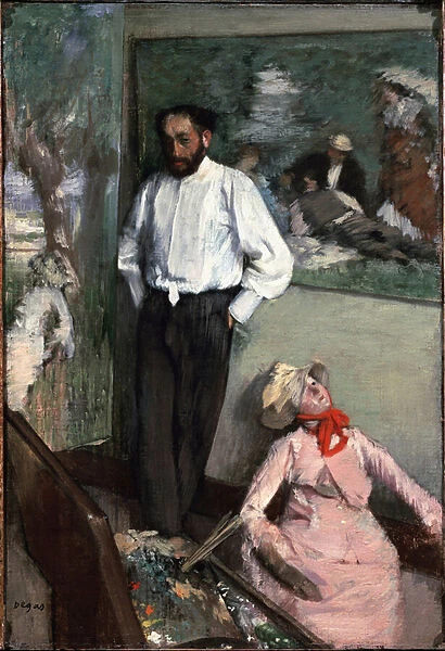L Homme et le Pantin ou Portrait de Henri Michel Levy dans son atelier 1879