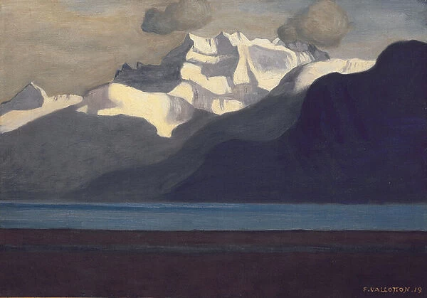 Lac Leman and Les Dents-du-Midi, 1919 (oil on canvas)