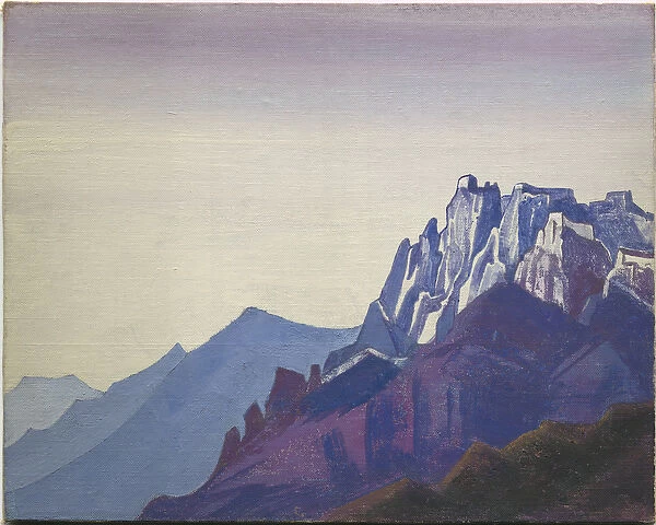 Ladakh, 1929 (tempera on canvas laid on cardboard)