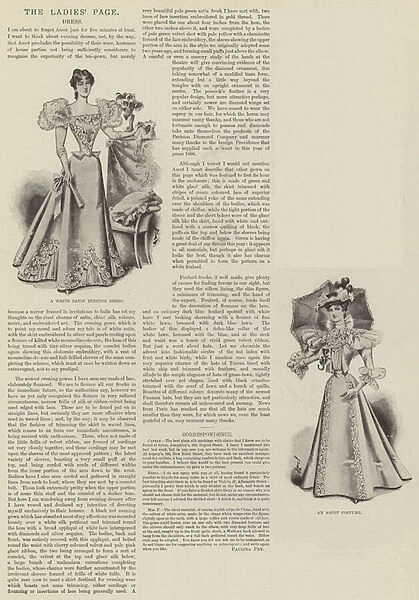 The Ladies Page, Dress (litho)