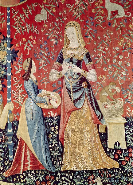 The Lady and the Unicorn: Smell (tapestry) (detail of 11816)