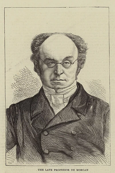 The Late Professor De Morgan (engraving)