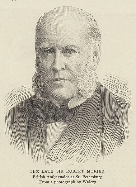 The Late Sir Robert Morier (engraving)