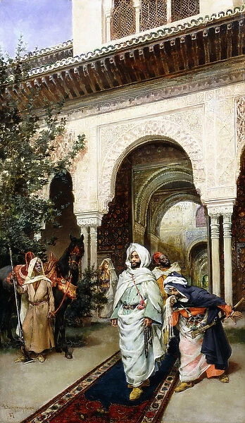 Leaving the Alhambra, 1887 (oil on canvas)