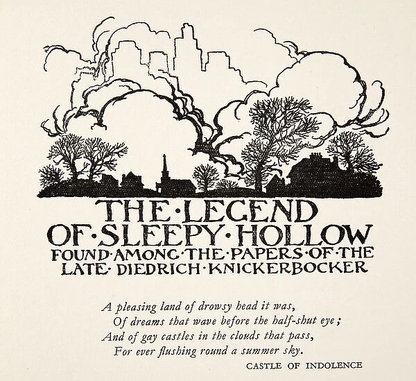 The Legend of Sleepy Hollow, from The Legend of Sleepy Hollow by Washngton Irving