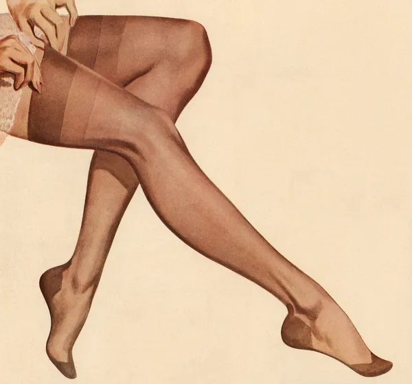 Legs of a Woman in Sheer Nylons, 1954 (screen print)