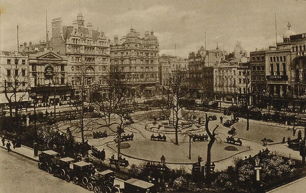 Leicester Square, London (b  /  w photo)