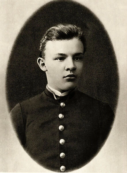 Lenin (Vladimir Ilyich Ulyanov said, 1870-1924) high school student in Simbirsk, Russia