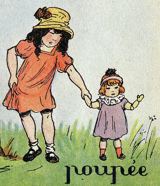 Letter P: doll, c.1920 (print)
