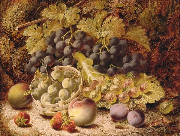 Still Life of Fruit (oil on canvas)