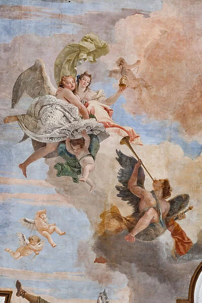 The Light of Intelligence overcomes the Darkness of Ignorance (detail), 1743 (fresco)