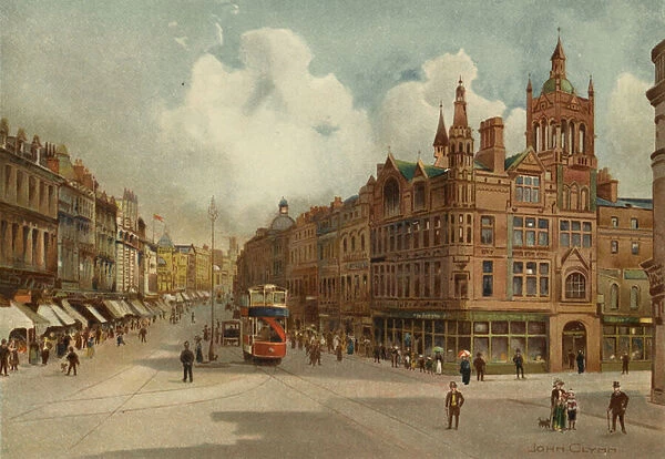 Liverpool: Lord Street, with Church Street in distance (colour litho)