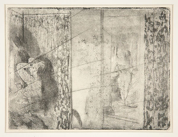 Loges daActrices (Actressesa Dressing Rooms), c.1875 (etching and aquatint)