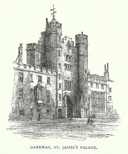 London: Gateway, St James's Palace (engraving)