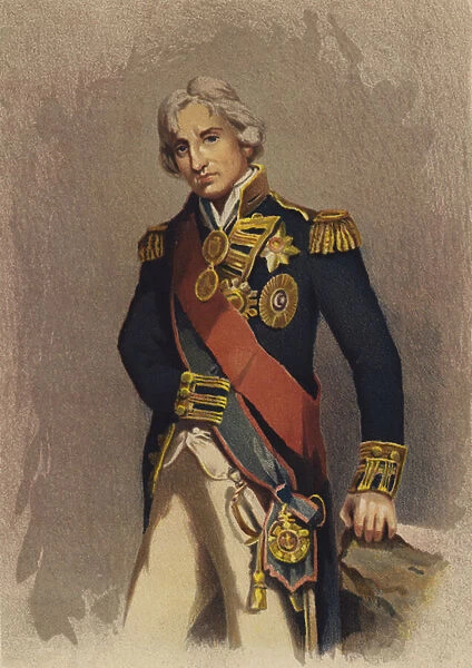 Lord Nelson (colour litho)