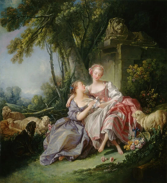 The Love Letter, 1750 (oil on canvas)