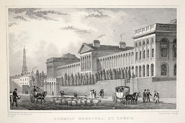 Lunatic Hospital, St Luke's, from London and it'
