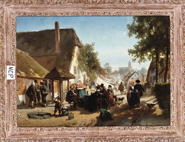 Lunch at the Inn, 1886 (oil on canvas)